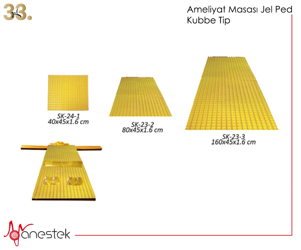 Ameliyat Masası Jel Ped Kubbe Tip